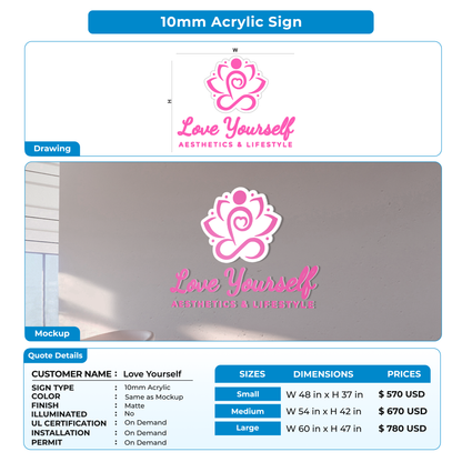 Business Signs for Love Yourself