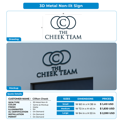 Custom Signs For Clifton Cheek