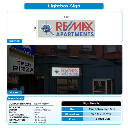 Custom Signs for Adam Mason