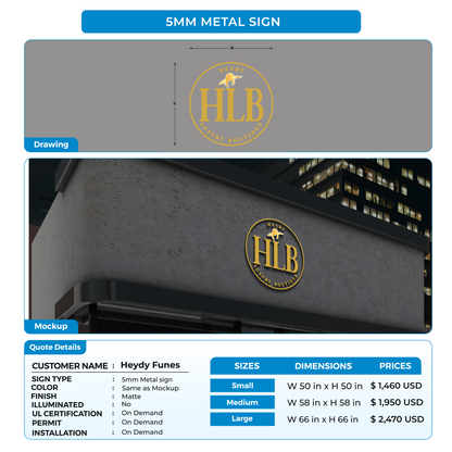 Business Signs for Heydy Funes