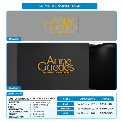 custom signs for ELUCIANE ARAUJO