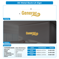 Custom Signs for Dean Wartenburg