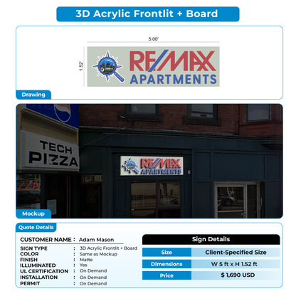 Custom Signs for Adam Mason