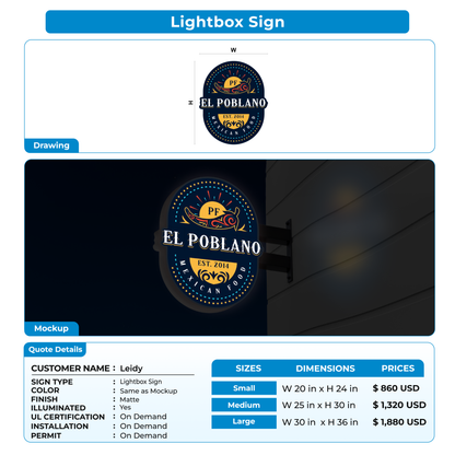 Custom Signs for Leidy