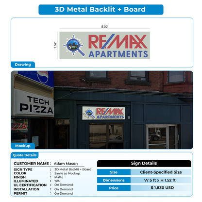 Custom Signs for Adam Mason