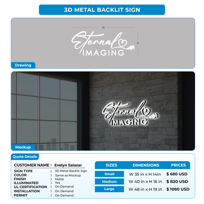 CUSTOM SIGNS FOR Evelyn Salazar