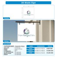 Custom Signs For Cassandra Vickers