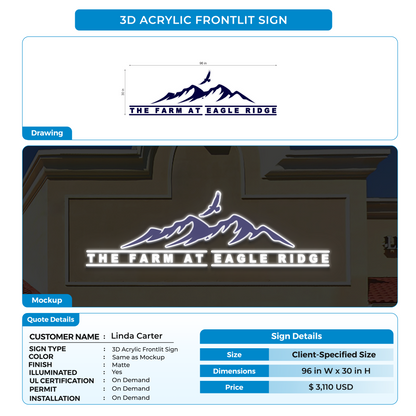 Custom signs for Linda Carter