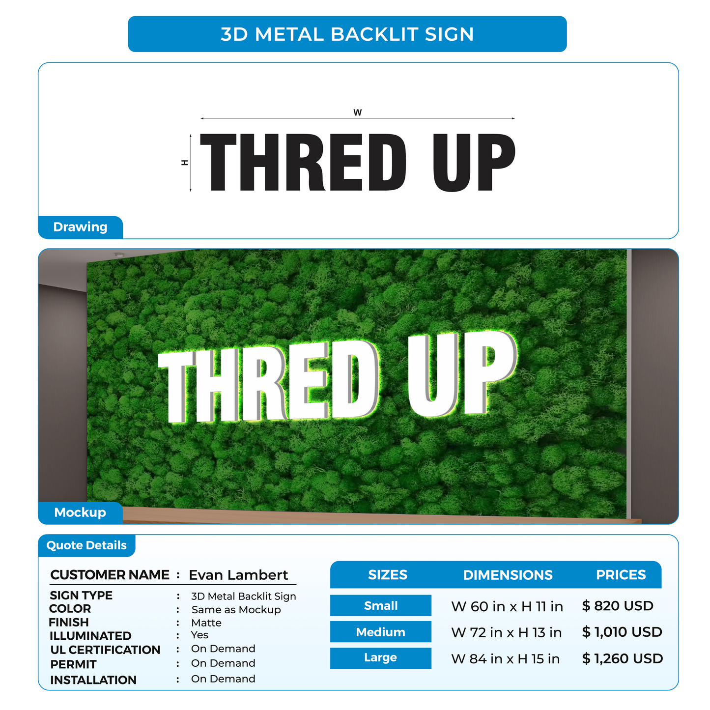 CUSTOM MOCKUP SIGN FOR Evan Lambert