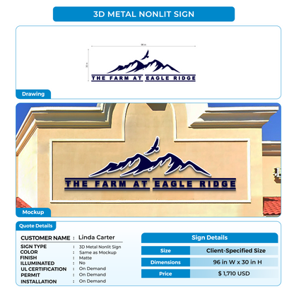 Custom signs for Linda Carter