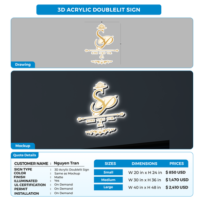 Business signage for Nguyen Tran