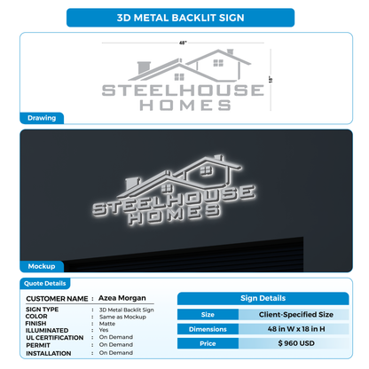 Business signage for Azea Morgan