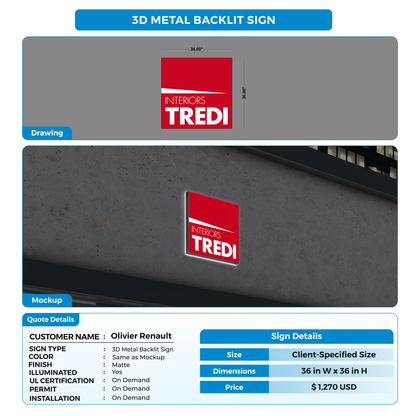 custom signs for Olivier Renault