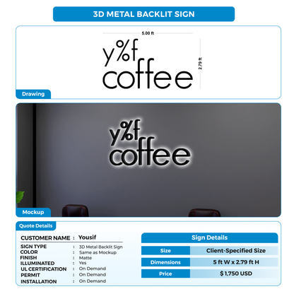 custom signs for Yousif