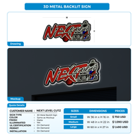 Business signage for NEXT LEVEL CUTZ