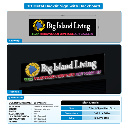 Custom Signs For Lee Vasche