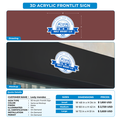 Custom Signs For Lesly mendez