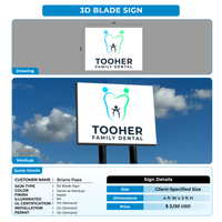 3D Blade Sign for Briana Papa