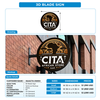 CUSTOM SIGNS FOR ISAACTA  DWEH