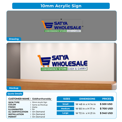 custom signs for Siddharthareddy