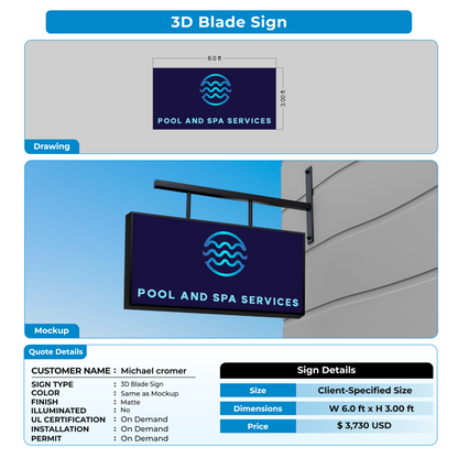 custom signs for Michael cromer