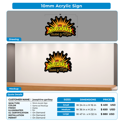 custom signs for josephine garibay