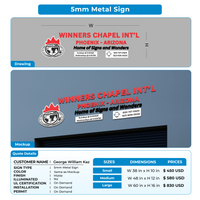 Business signage for George William Kaz