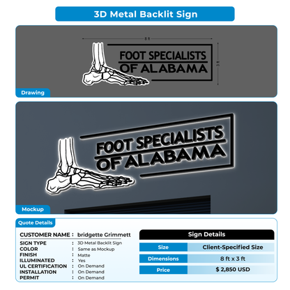 Business signage for bridgette Grimmett