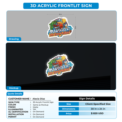 Custom Signs For Alexia Diaz