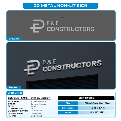 3d signs for Lyndsey Buckley