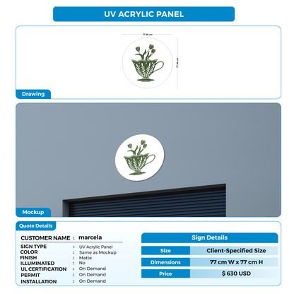 UV Acrylic Panel For marcela