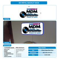 Custom Signs for Mike Deshawn MDMusic