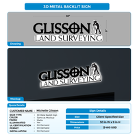 Business signage for Michelle Glisson