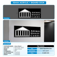 Business signage for Keven Beach