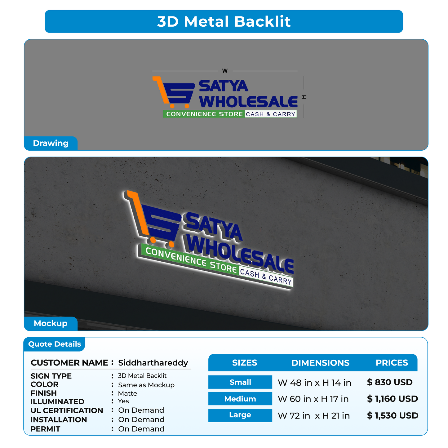custom signs for Siddharthareddy
