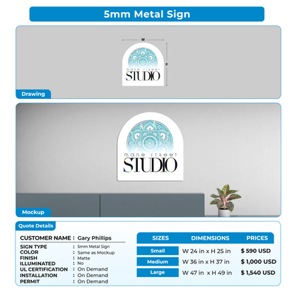 custom signs for Gary Phillips