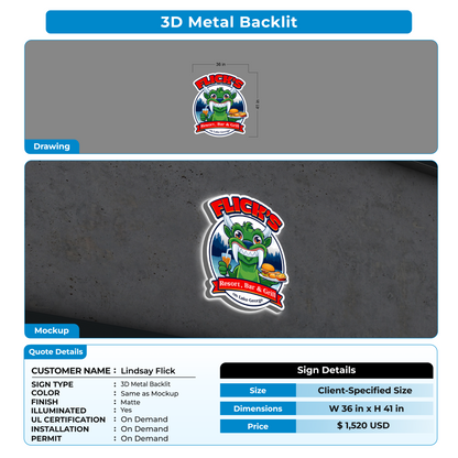 Business signage for Lindsay Flick