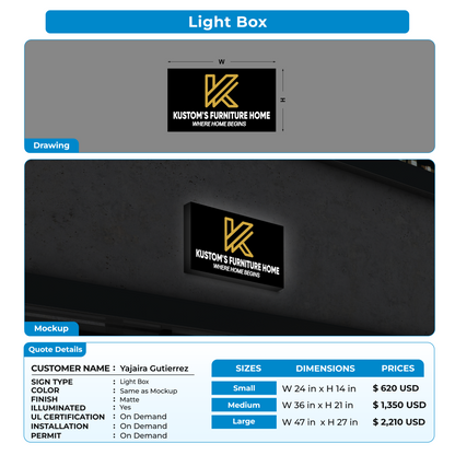 custom signs for Yajaira Gutierrez