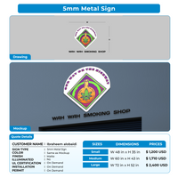 5mm Metal Sign For Ibraheem alobaidi