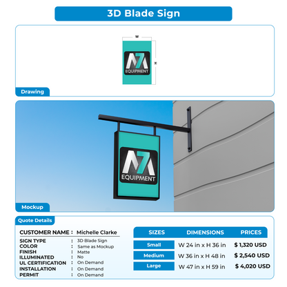 custom signs for Michelle Clarke