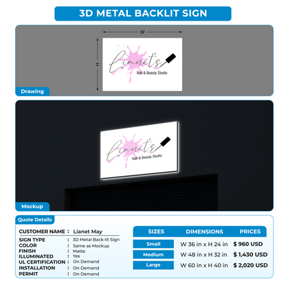 Custom Signs for Lianet May