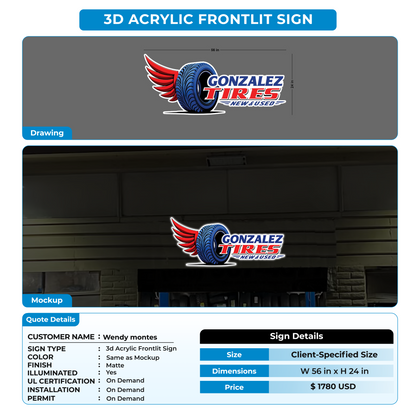 Custom Signs For Wendy montes