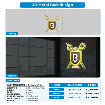 Custom Signs For Bethany White