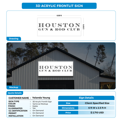 Business signage for Yolanda Young