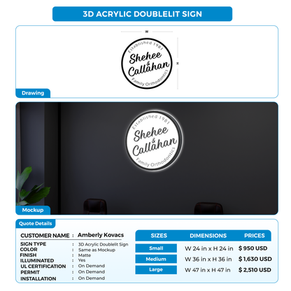 Business signage for Amberly Kovacs