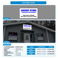 Business signage for Airport Store