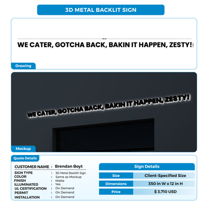 Business signage for Brendan Boyt