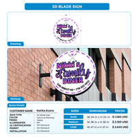 Business signage for Natika Evans