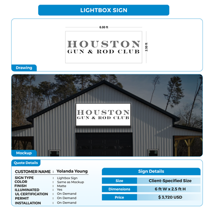 Business signage for Yolanda Young
