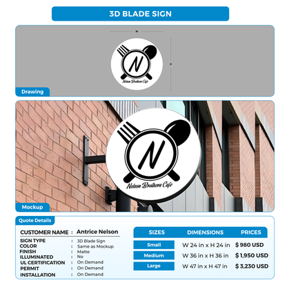 Business signage for Antrice Nelson